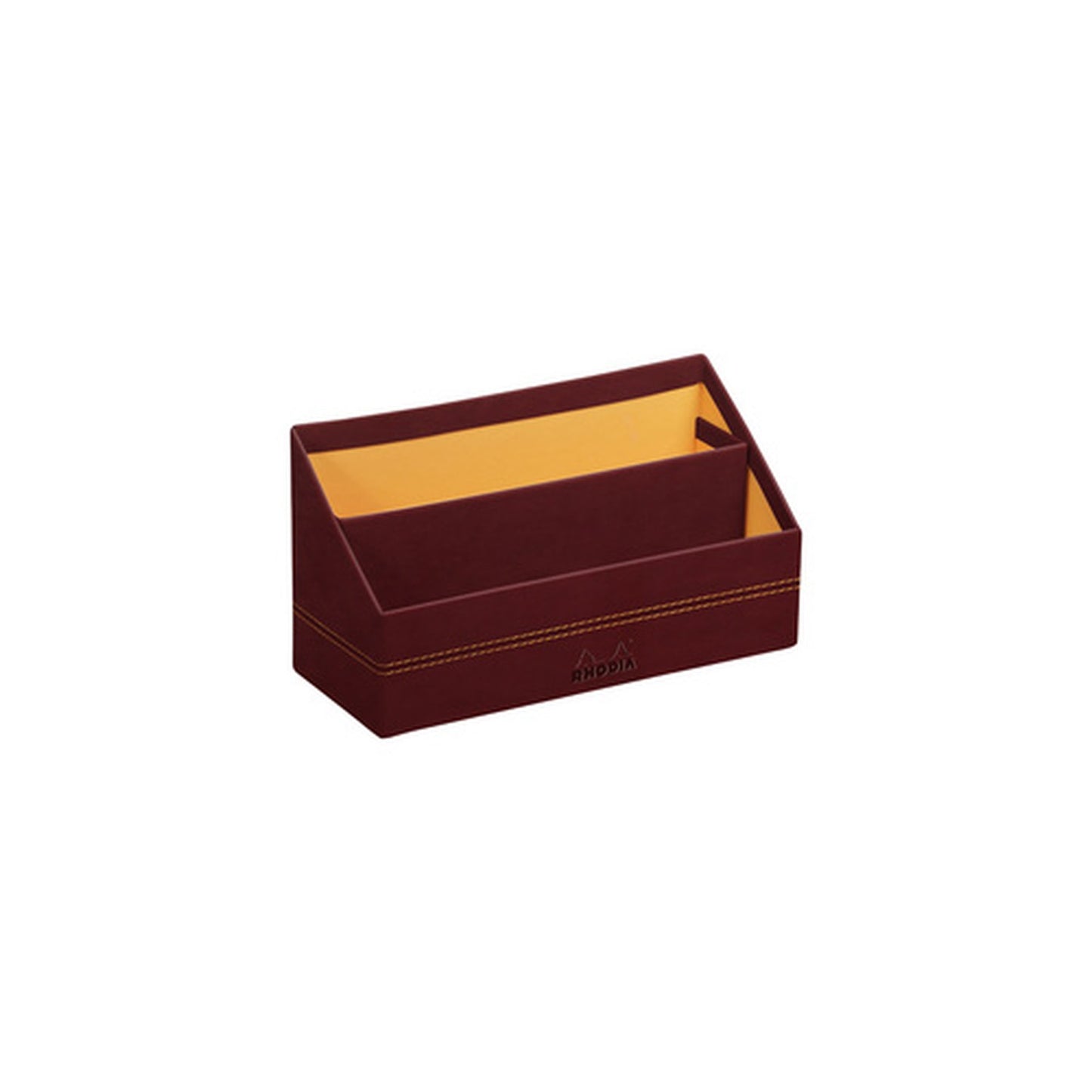 RHODIA Porte-courrier, en simili cuir, lie de vin