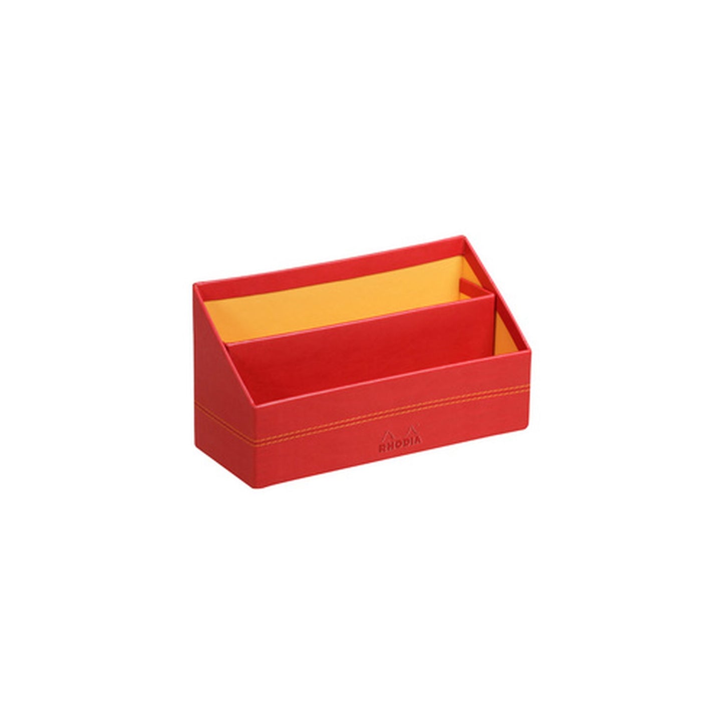 RHODIA Porte-courrier, en simili cuir, coquelicot