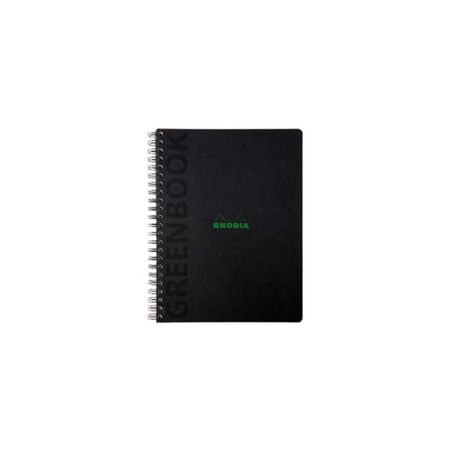RHODIA Cahier à spirale GREENPAD, A4+, ligné, noir
