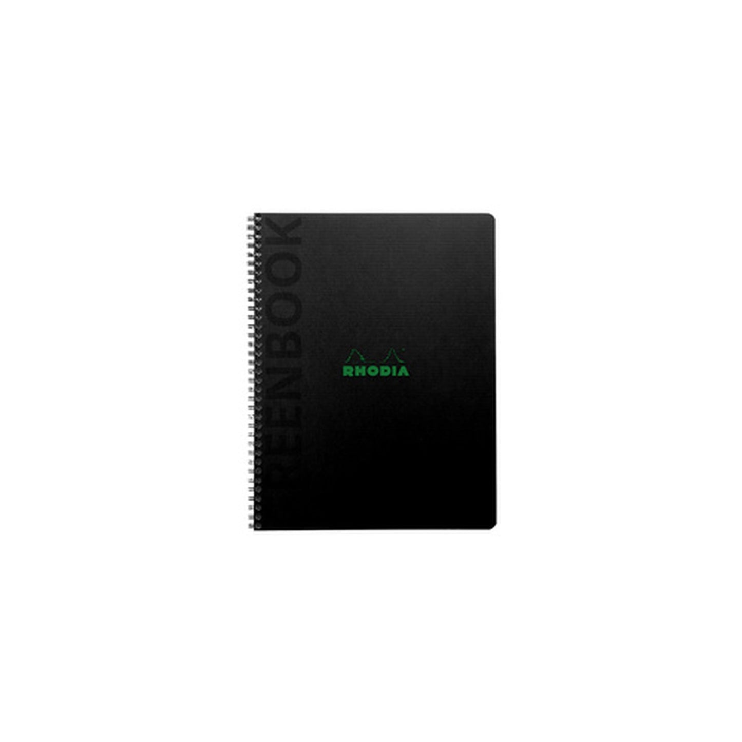 RHODIA Cahier à spirale GREENPAD, A5+, quadrillé, noir