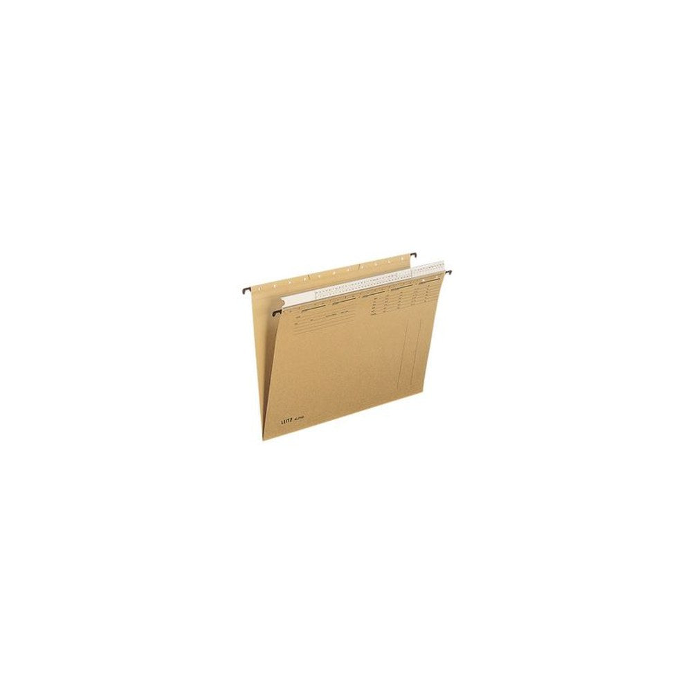LEITZ ALPHA Hängemappe, A4, mit Organisationsleiste, natron x25