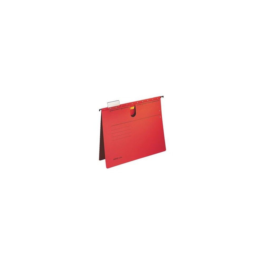 LEITZ ALPHA Hängehefter, A4, kaufmännische Heftung, rot x25