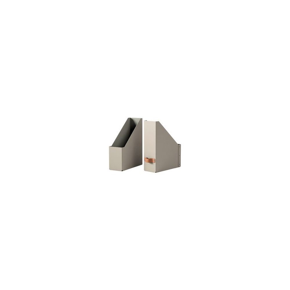 LEITZ Porte-revues Puro, A4, carton, set de 2, beige
