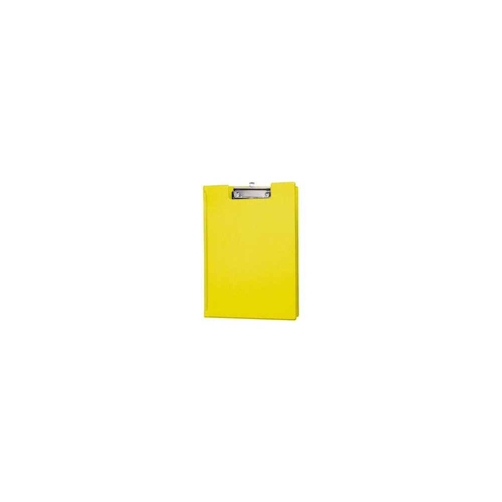 MAUL Porte-bloc à pince, plastifié, A4, jaune