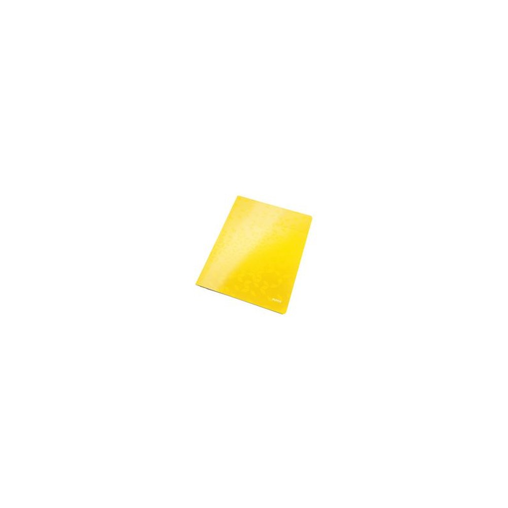 LEITZ Chemise à lamelle WOW, A4, en carton, jaune x10