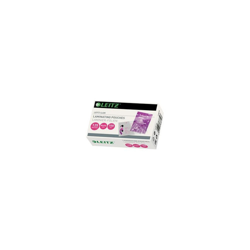 LEITZ Pochette de plastification, 54 x 86 mm, 250 microns