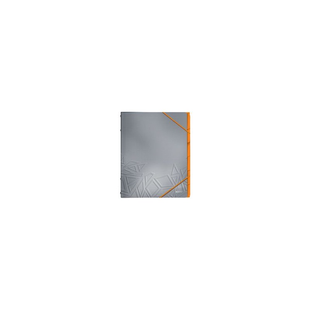 LEITZ Ordnungsmappe Urban Chic, DIN A4, PP, 6 Fächer, grau