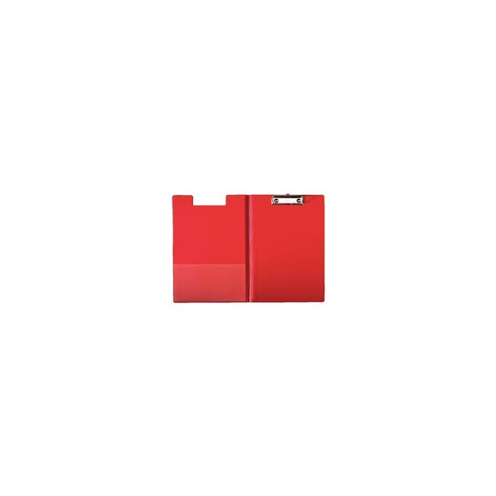 LEITZ Porte-bloc à pince avec rabat, A4, couverture PP,rouge