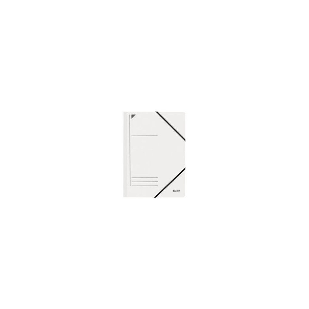 LEITZ Chemise à élastique, format A4, carton, blanc