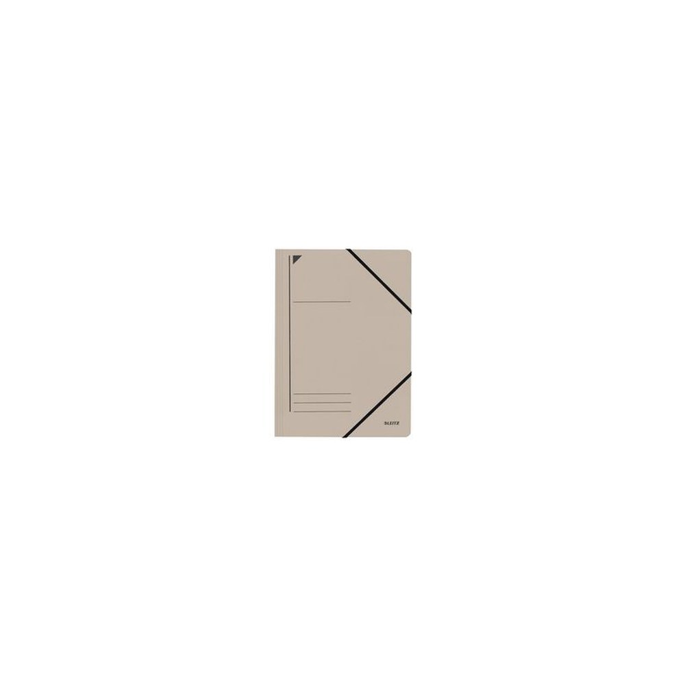 LEITZ Chemise à élastique, format A4, carton, gris