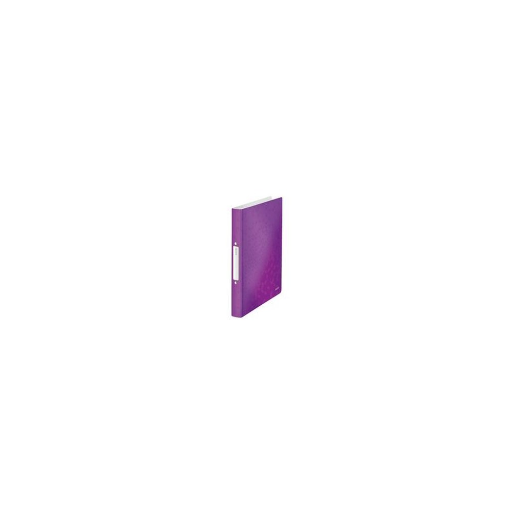 LEITZ Classeur à anneaux WOW, A4, PP, 2 anneaux, violet