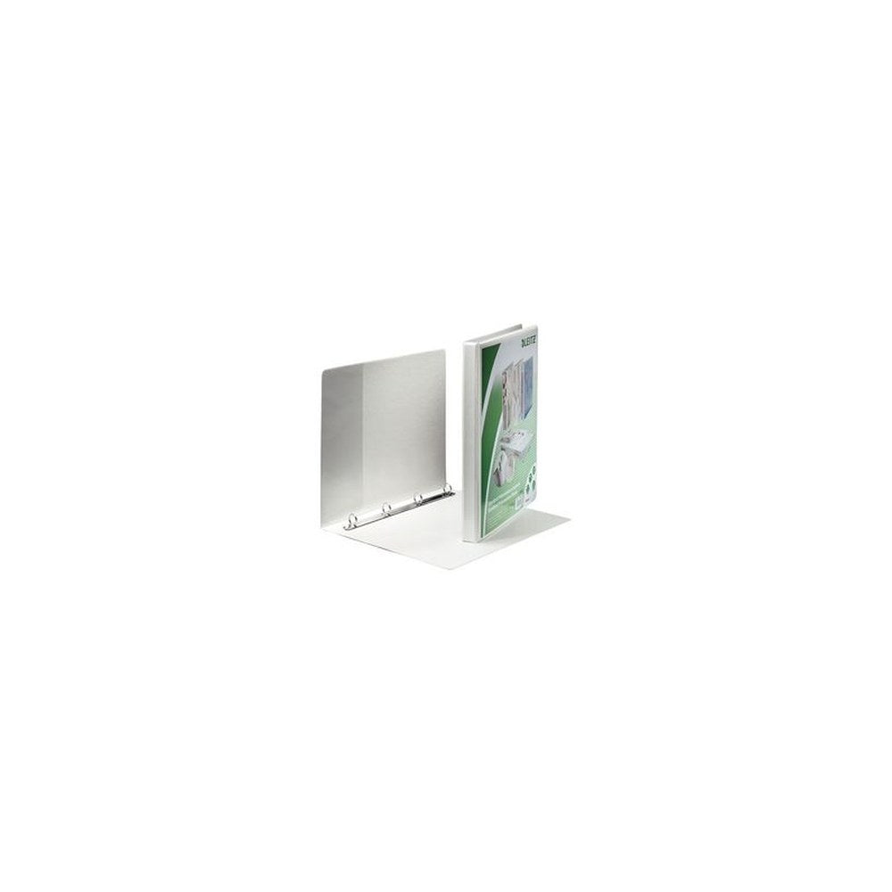 LEITZ Classeur de présentation à anneaux, format A4+, blanc,