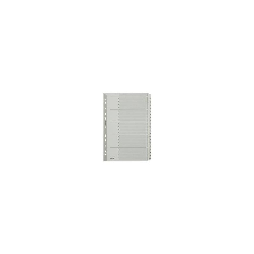 LEITZ Intercalaires en carton mylar, chiffres ,A4, 1-20,gris