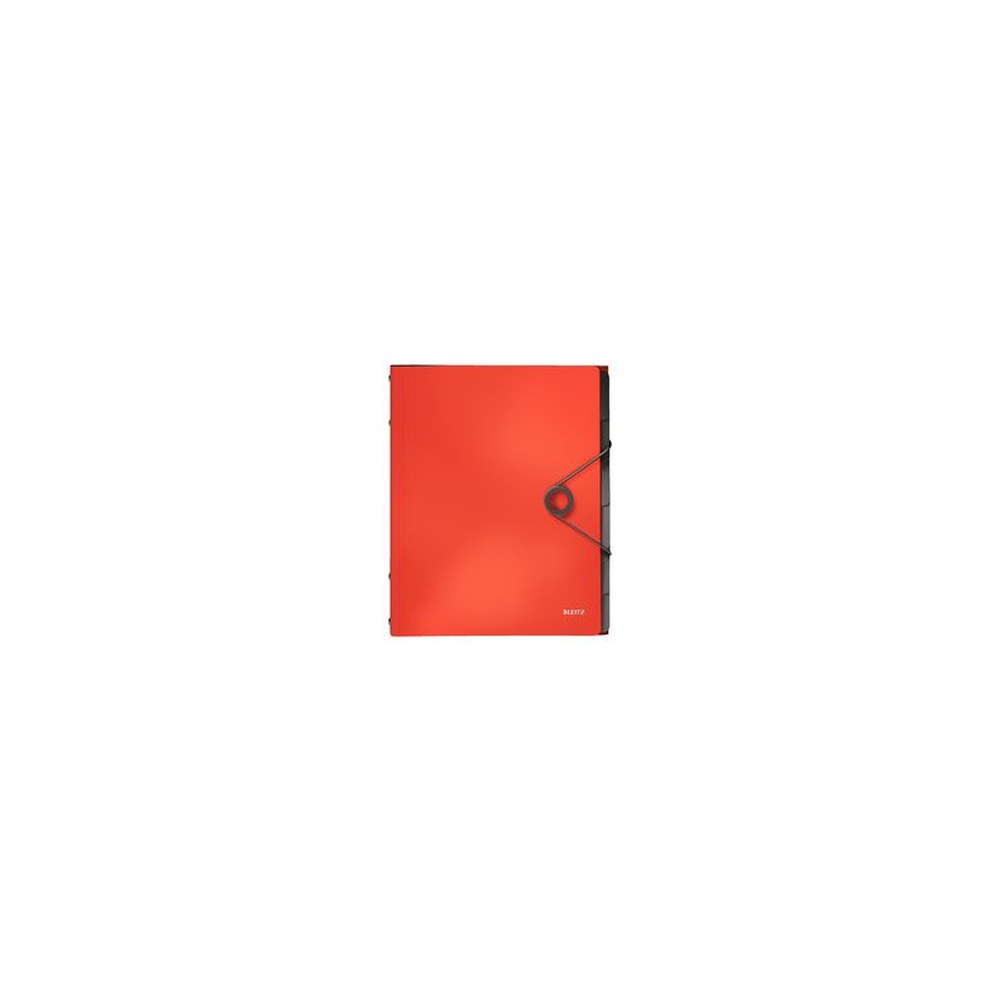 LEITZ Trieur Solid, A4, pp, 6 compartiments, rouge clair