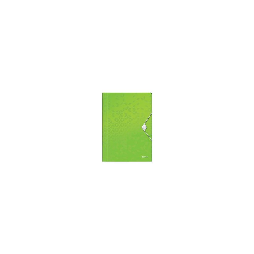 LEITZ Chemise à élastique WOW, A4, PP, vert métallisé