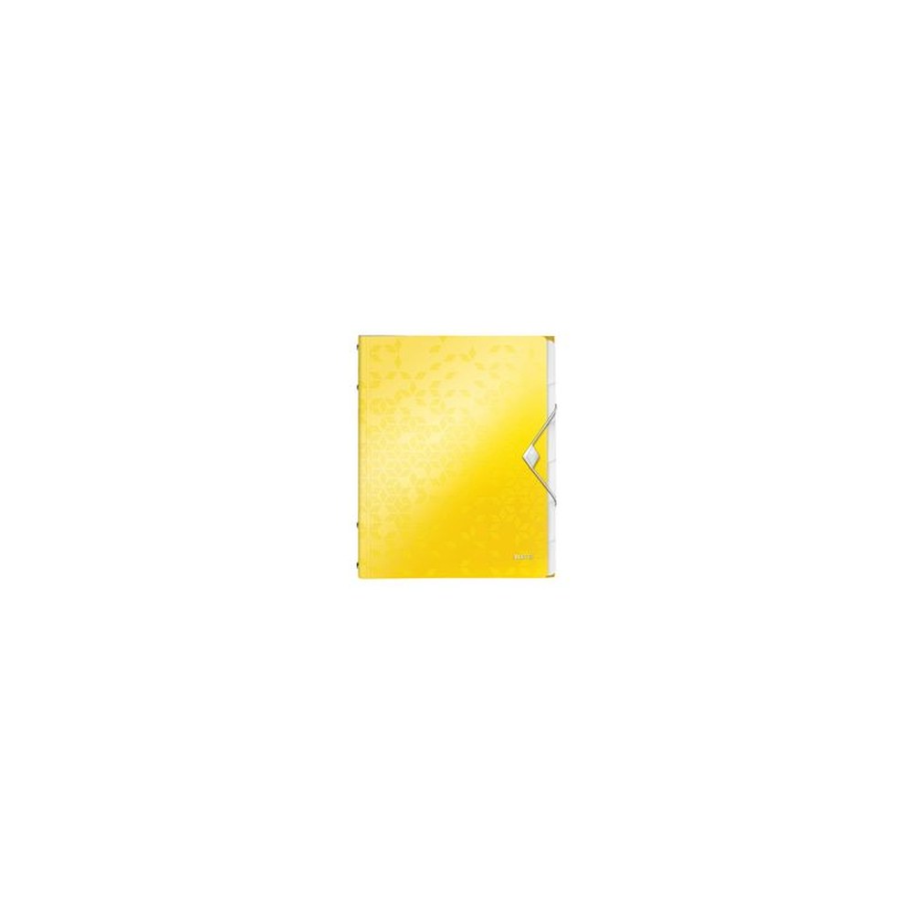 LEITZ Chemise de rangement WOW, A4, PP, jaune métallisé