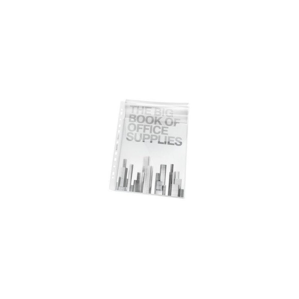LEITZ Pochette perforée Maxi avec rabat, A4, PP, transparent