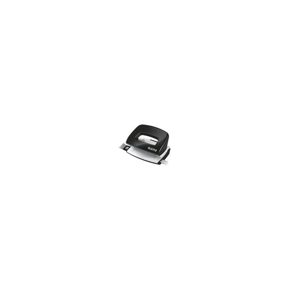 LEITZ Mini perforateur Nexxt 5060, en carton, noir métallisé