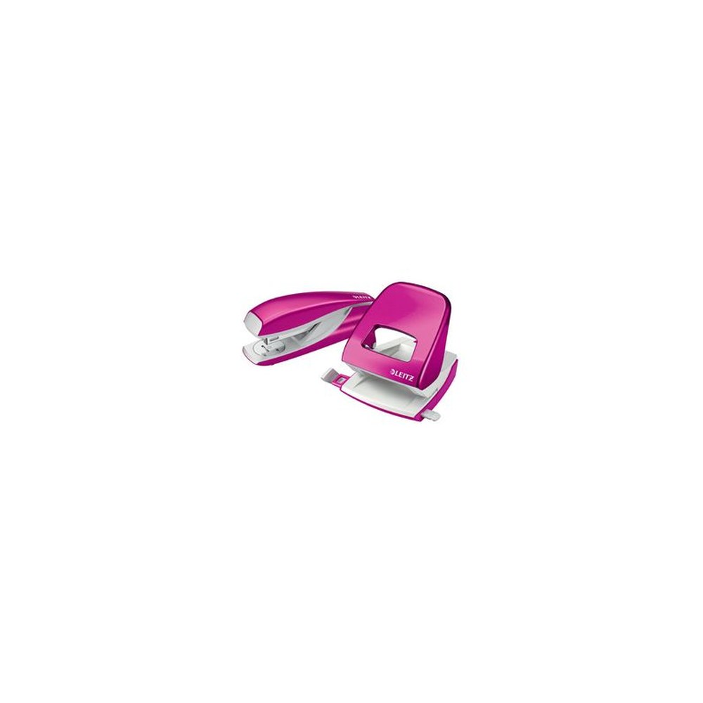 LEITZ Agrafeuse & perforateur Nexxt WOW, rose