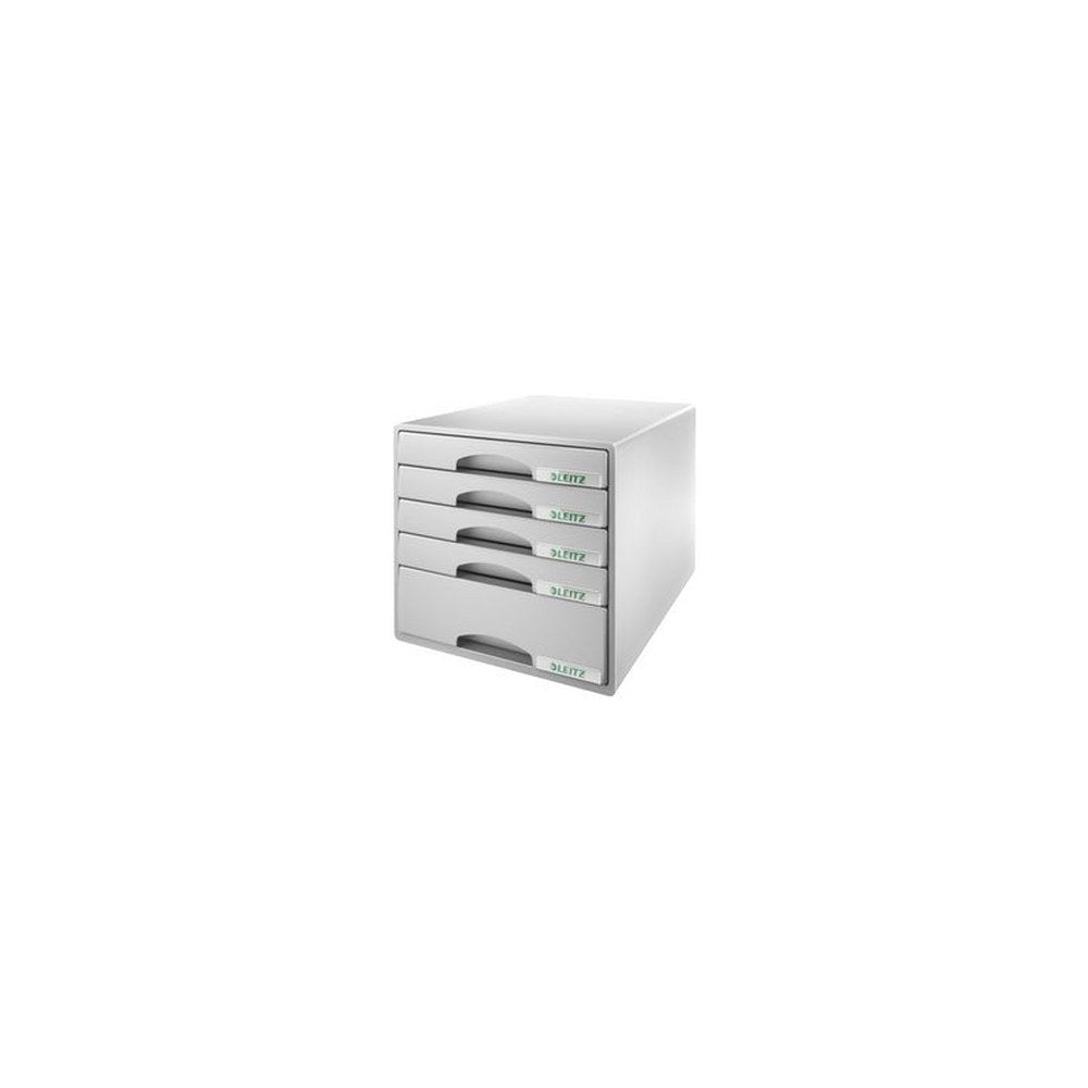 LEITZ Module de classement Plus, 5 tiroirs, gris
