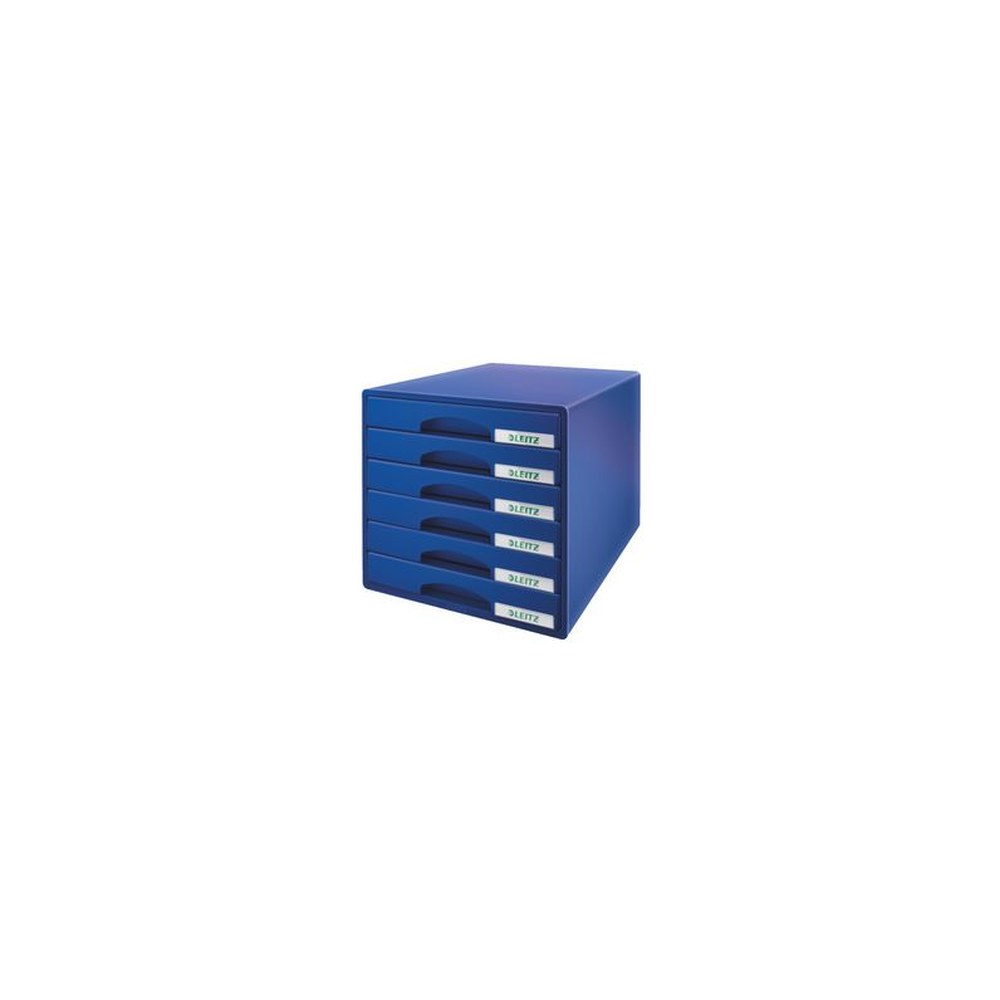 LEITZ Module de classement Plus, 6 tiroirs, bleu
