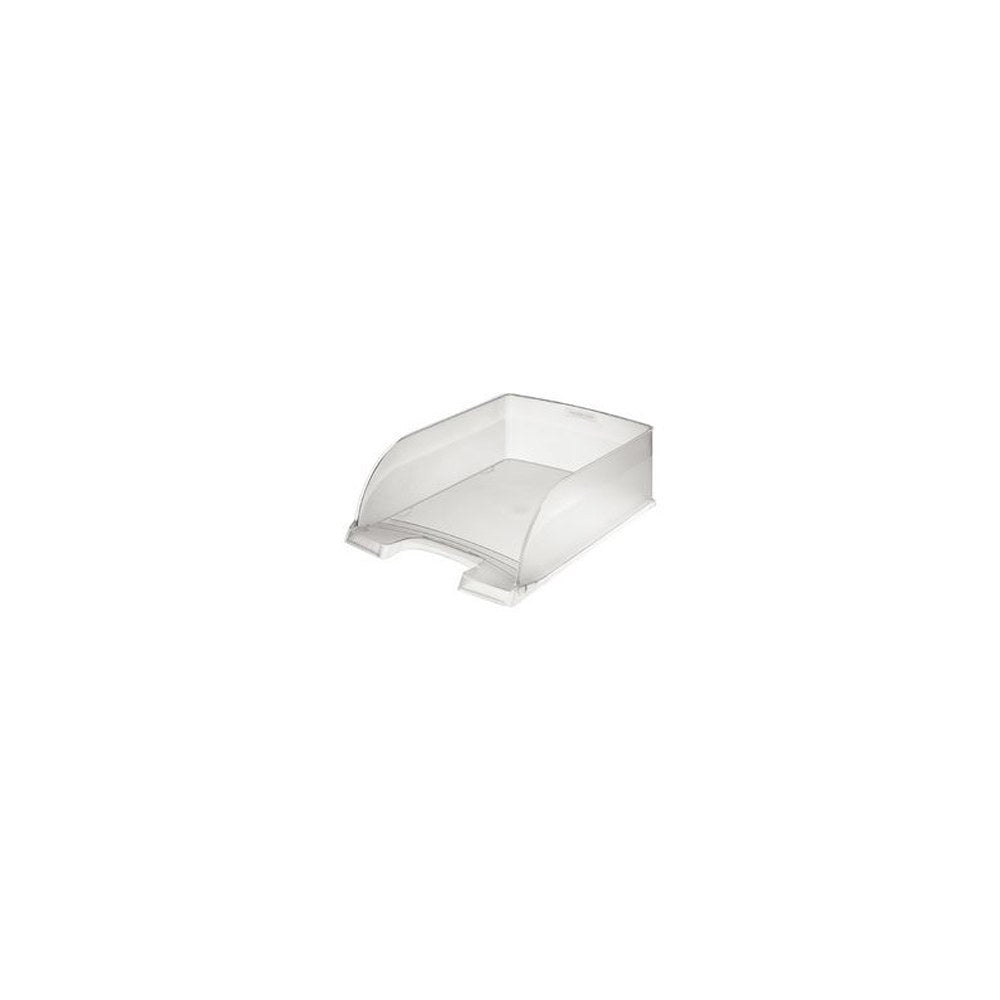 LEITZ Corbeille à courrier Plus Jumbo, A4, polystyrène,givré