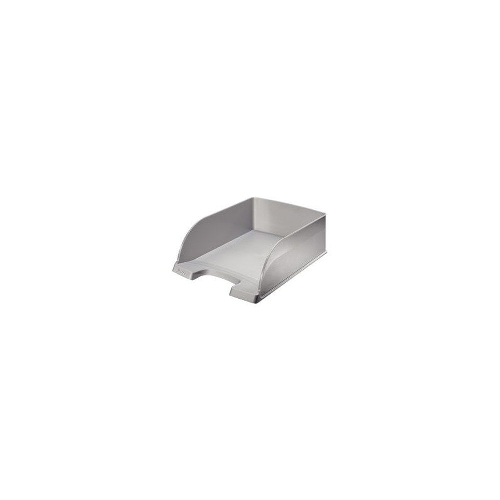 LEITZ Corbeille à courrier Plus Jumbo, A4 polystyrène argent