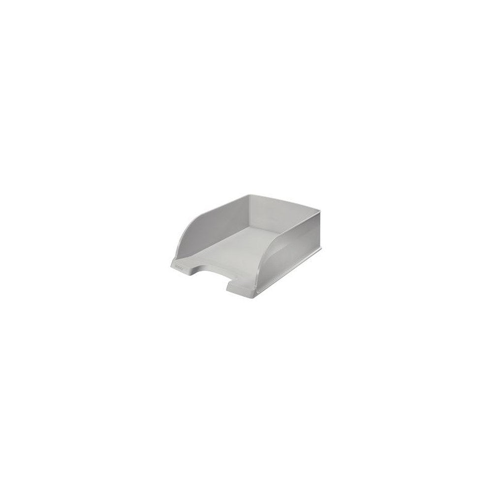 LEITZ Corbeille à courrier Plus Jumbo, A4, polystyrène, gris