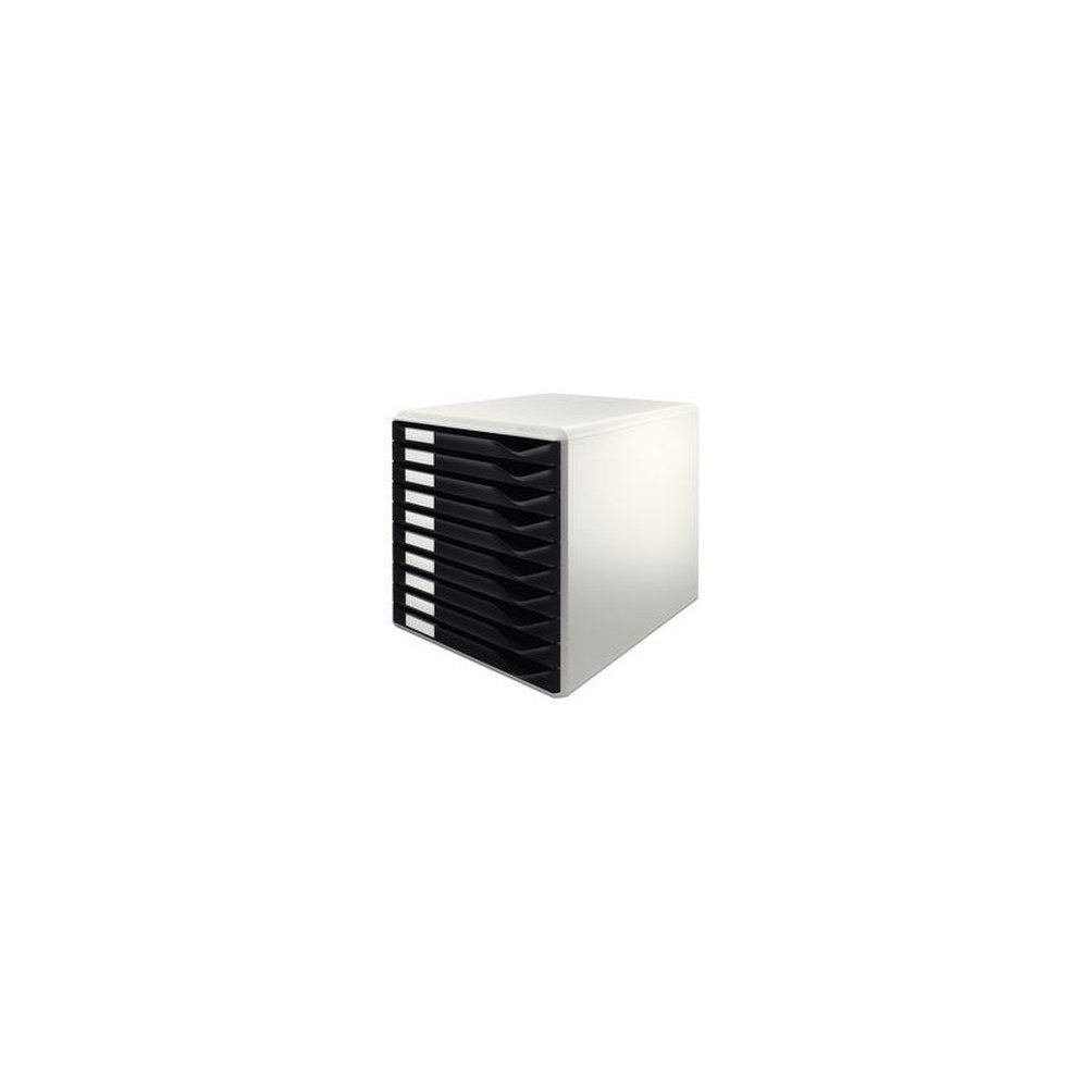 LEITZ Module de classement formulaires,10 tiroirs,gris/noir