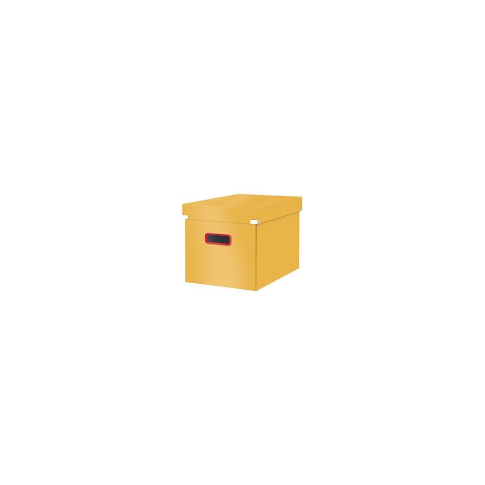 LEITZ Boîte de rangement Click & Store Cosy, cube, jaune