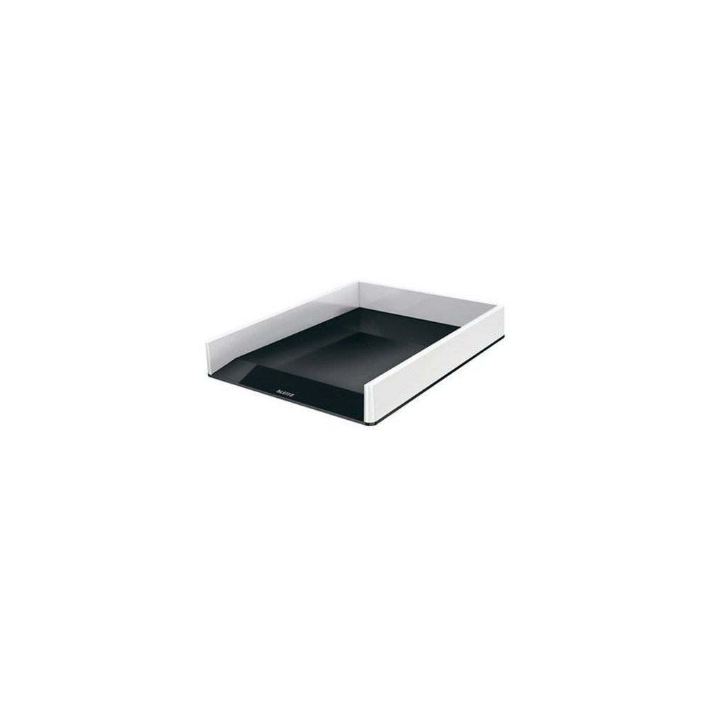 LEITZ Corbeille à courrier WOW Duo Colour, A4, noir