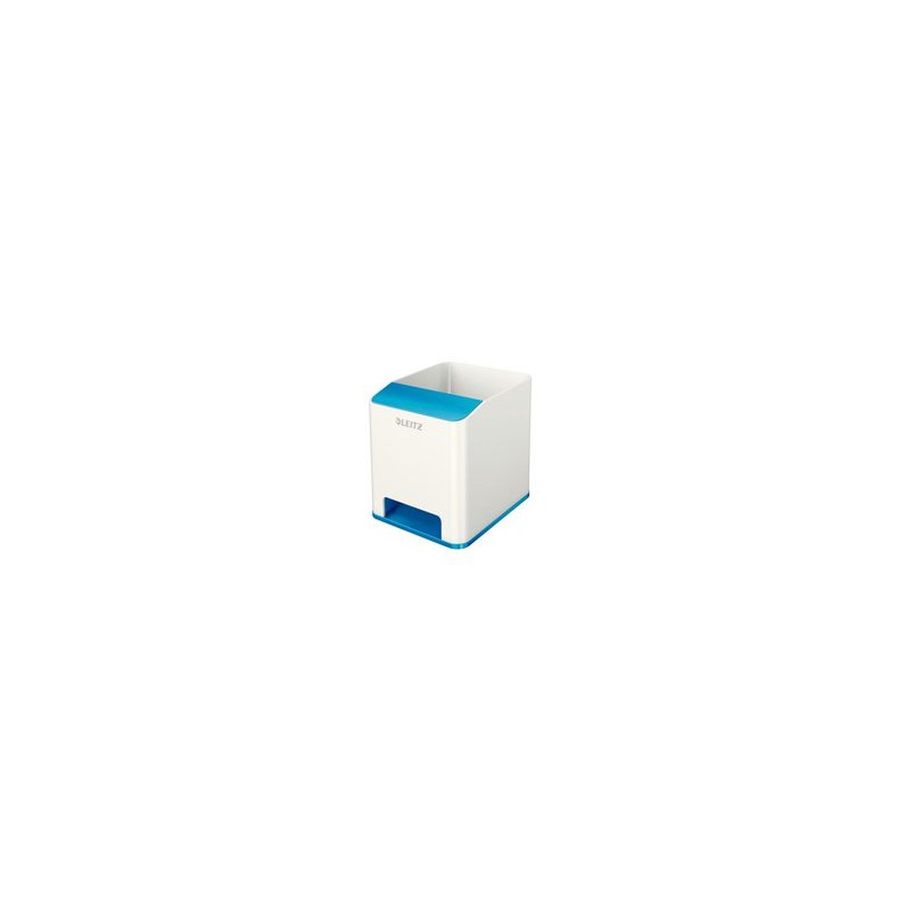 LEITZ Pot à crayons Sound WOW Duo Colour, bleu