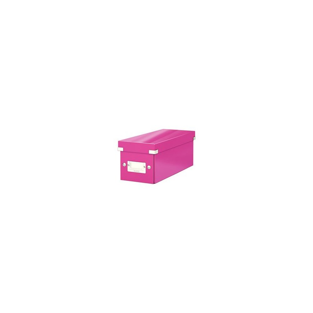 LEITZ Boîte de rangement pour CD Click & Store WOW, rose