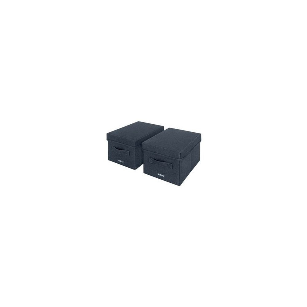 LEITZ Boîte de rangement en tissu, taille L, set de 2, gris
