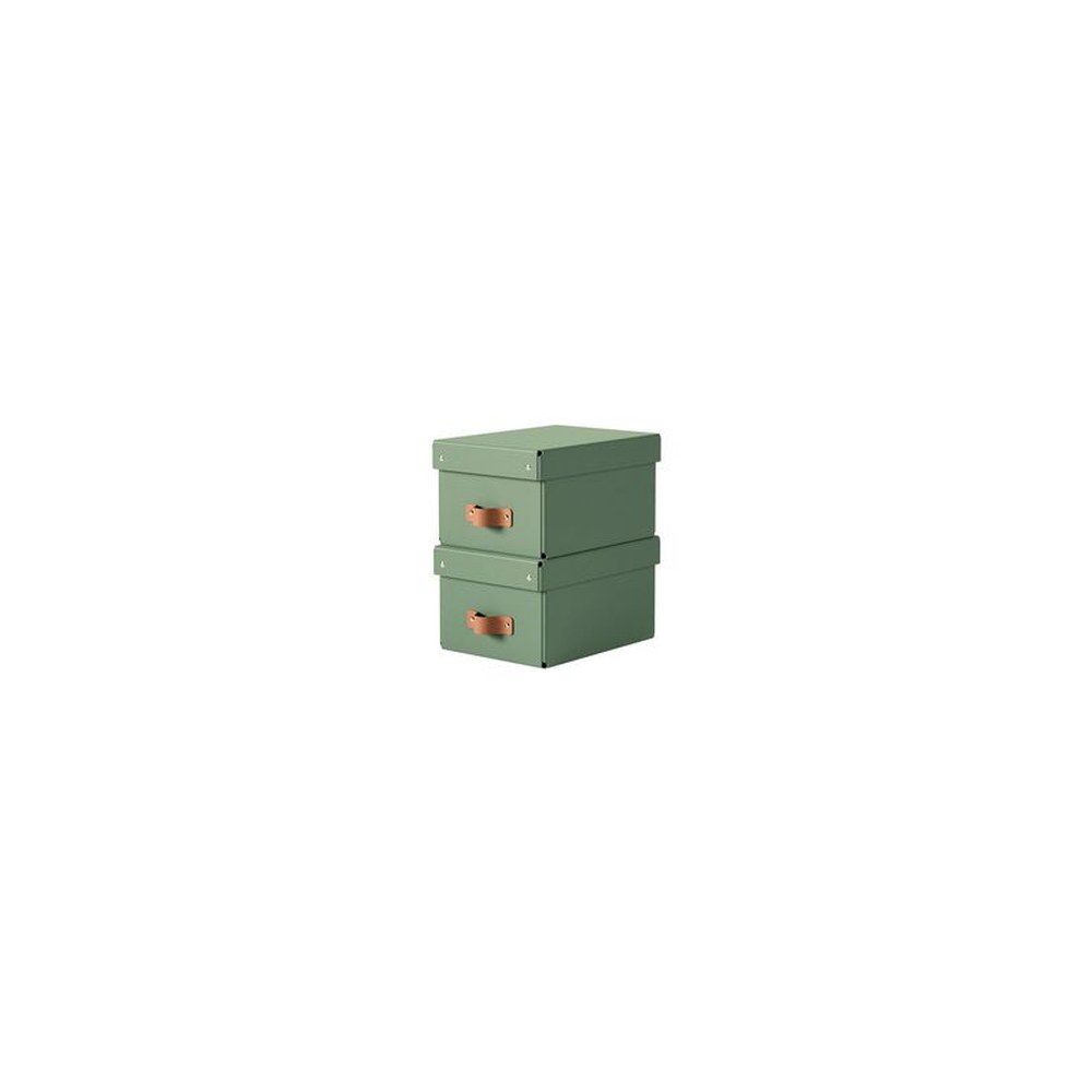 LEITZ Boîte de rangement Puro, carton, 7 L, set de 2, vert