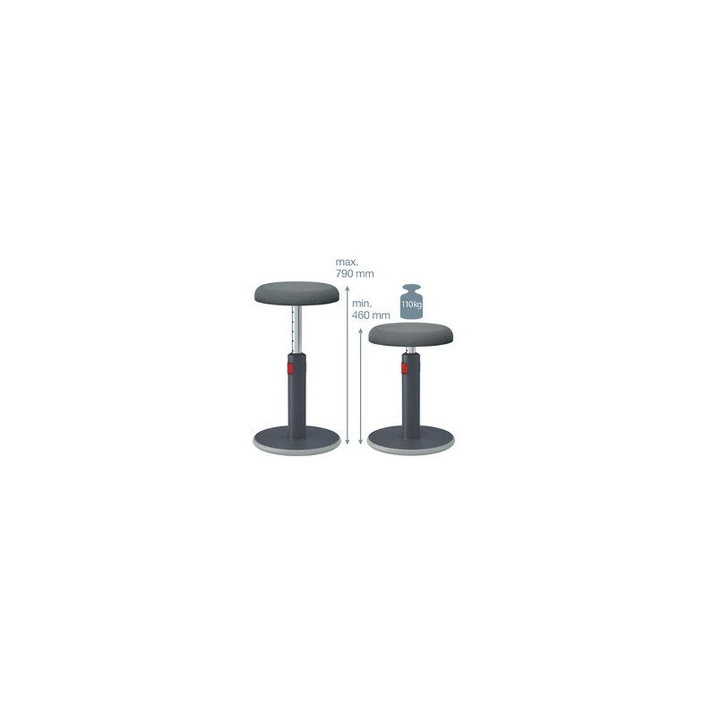 LEITZ Tabouret assis-debout Ergo Cosy Active, gris