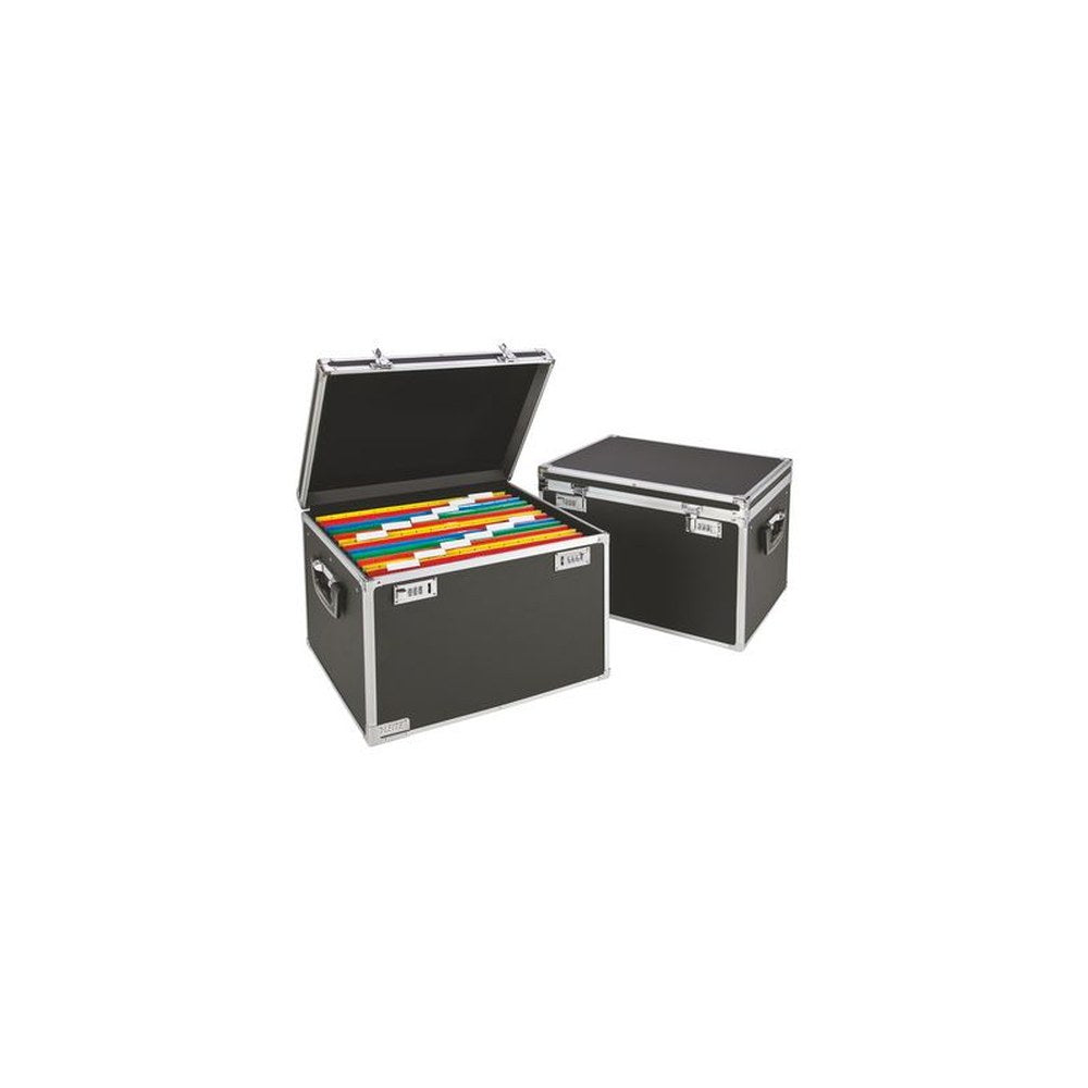 LEITZ Boîte pour dossiers suspendus, noir/chrome