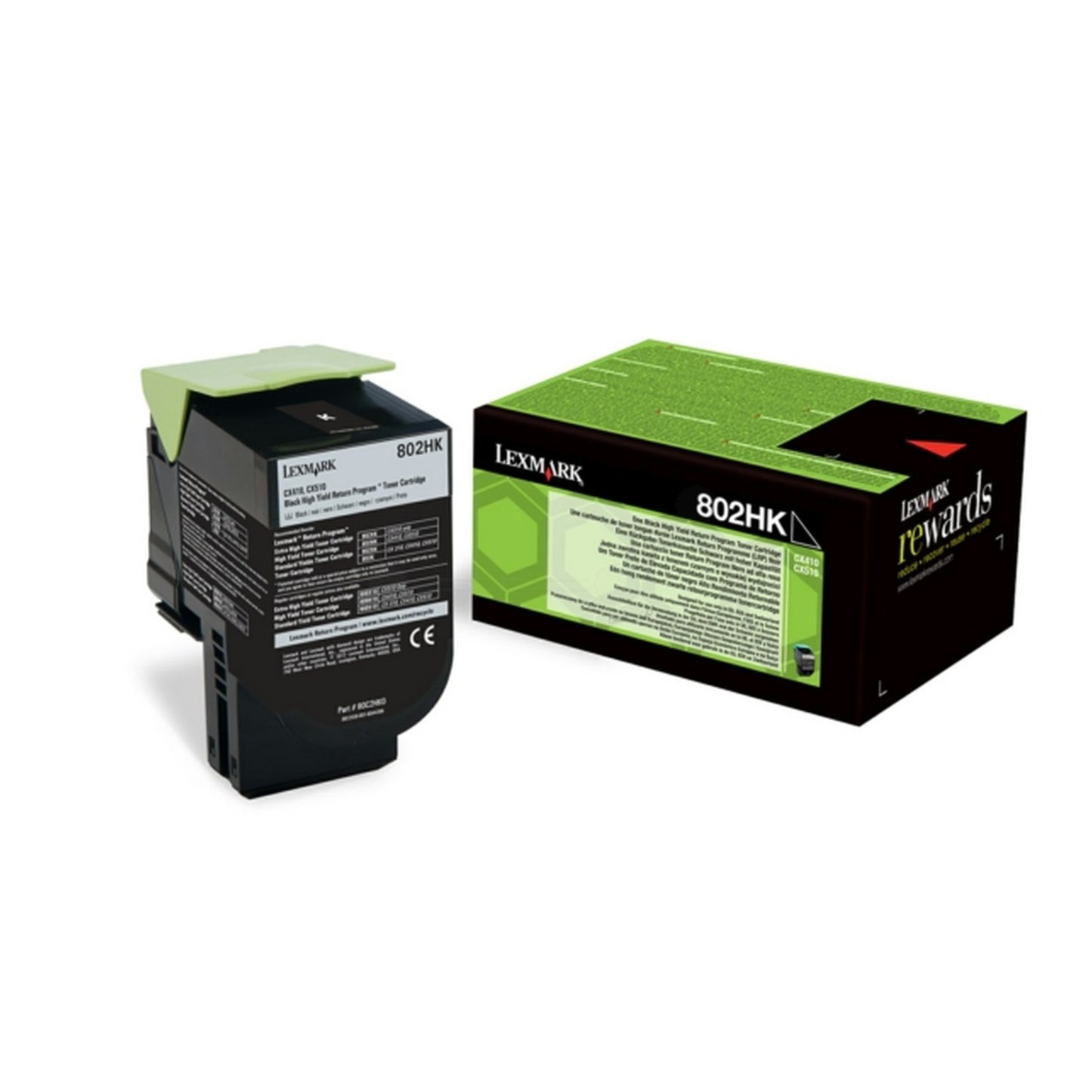 Toner d'origine Lexmark 80C2HKE / 802HK - noir