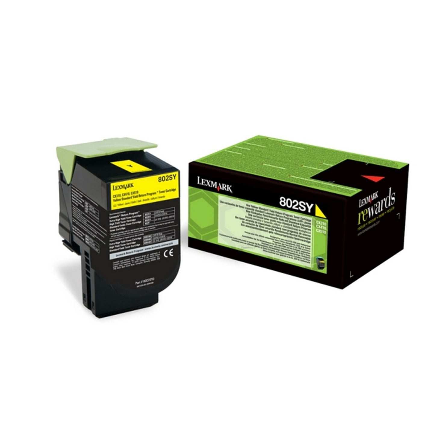 Toner d'origine Lexmark 80C2SYE / 802SY - jaune