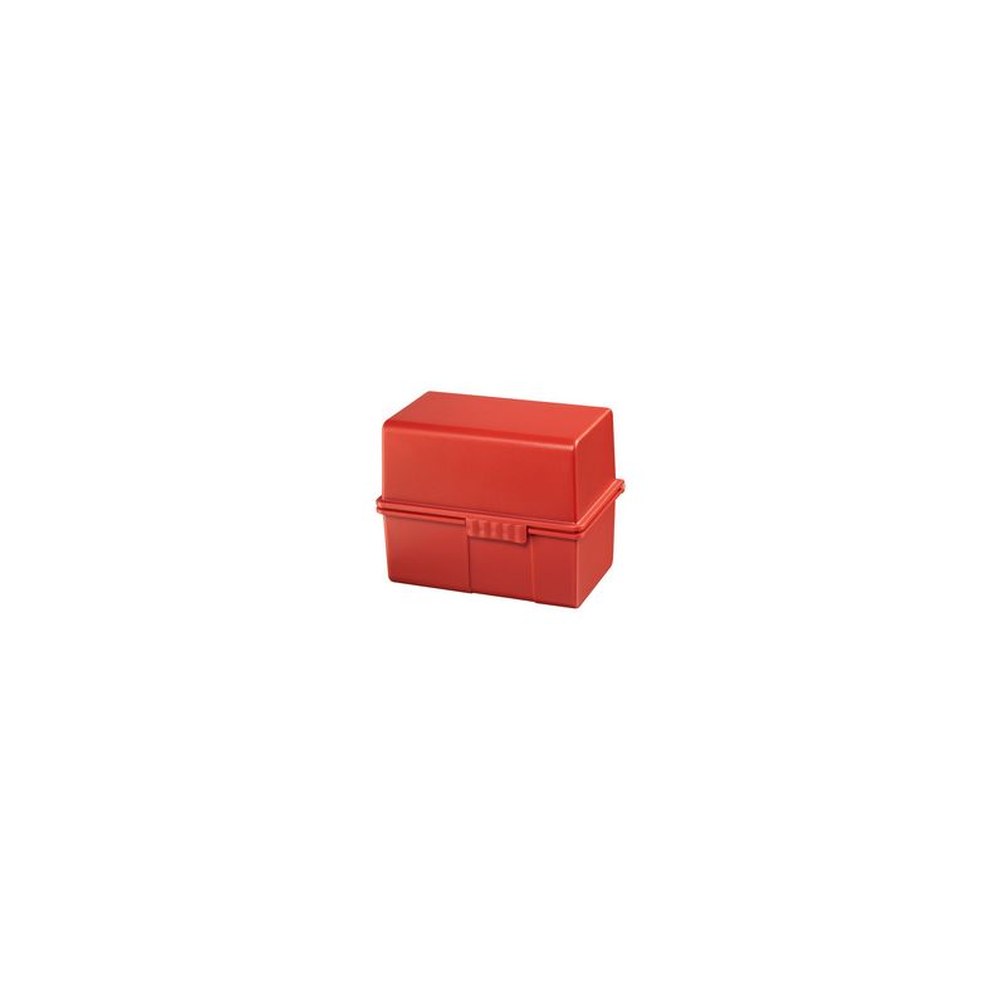 HAN Boîte à fiches, A8 paysage, plastique, rouge