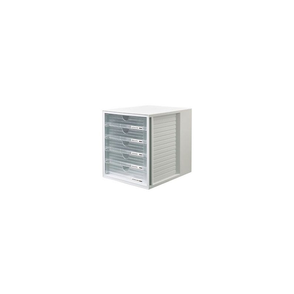 HAN Module de classement SYSTEMBOX, 5 tiroirs, gris/clair