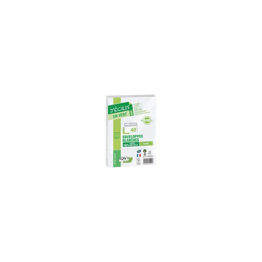 GPV Enveloppes ERAPure, DL, 110 x 220 mm, sans fenêtre