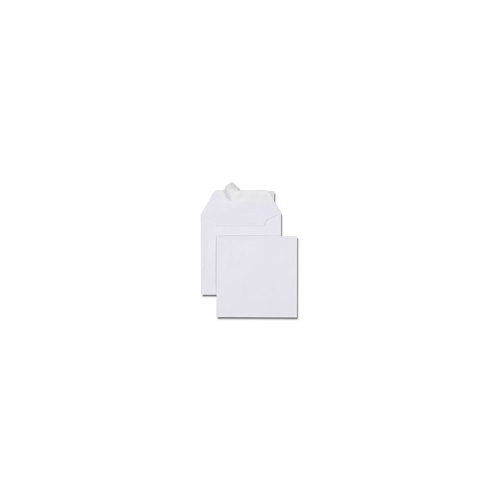 GPV Enveloppes 165 x 165 mm, sans fenêtre, blanc
