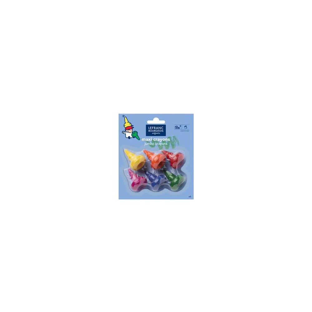 LEFRANC BOURGEOIS Baby crayons, étui de 6, ergonomiques