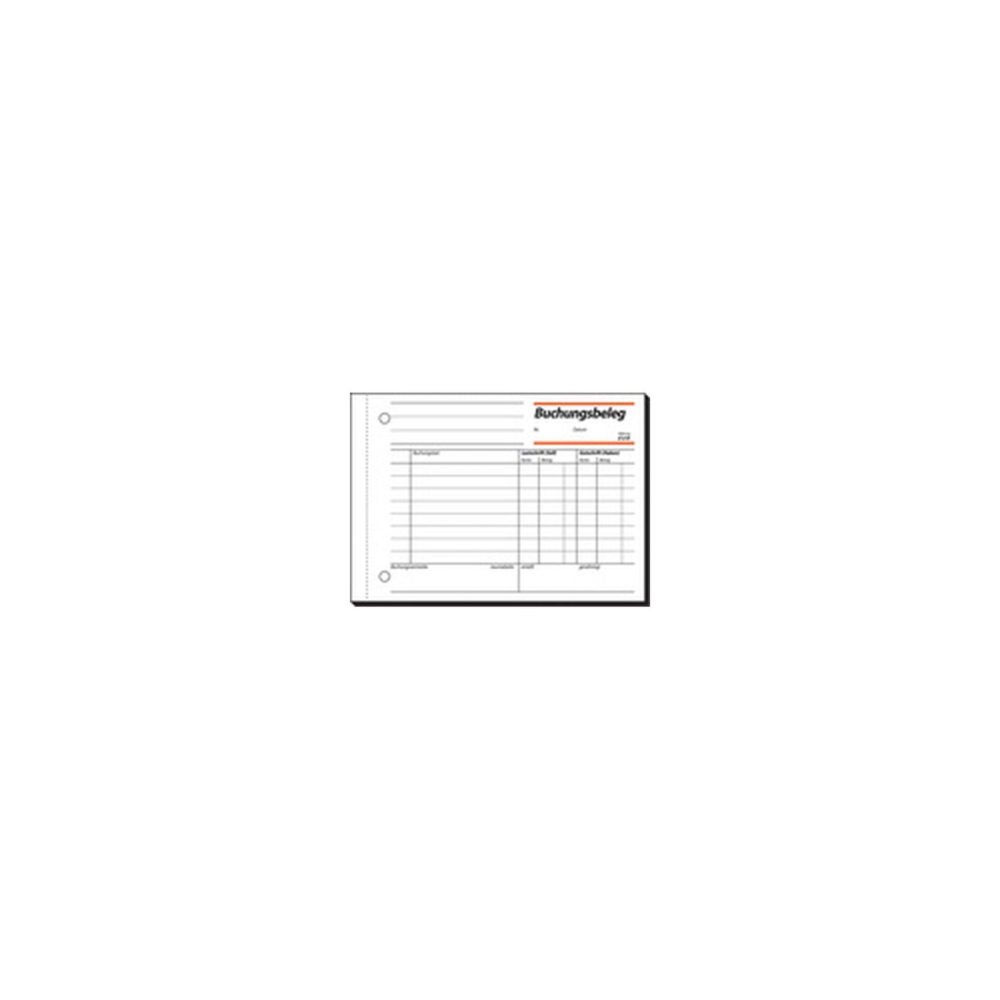 sigel Formularbuch "Buchungsbeleg", A6 quer, 50 Blatt