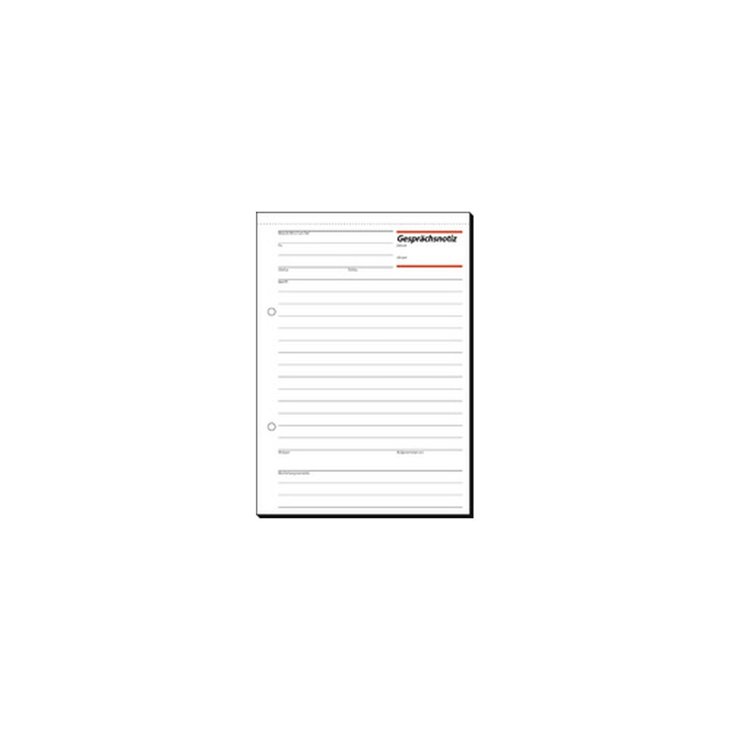 sigel Gesprächsnotizblock "Gesprächsnotiz", A5, 50 Blatt