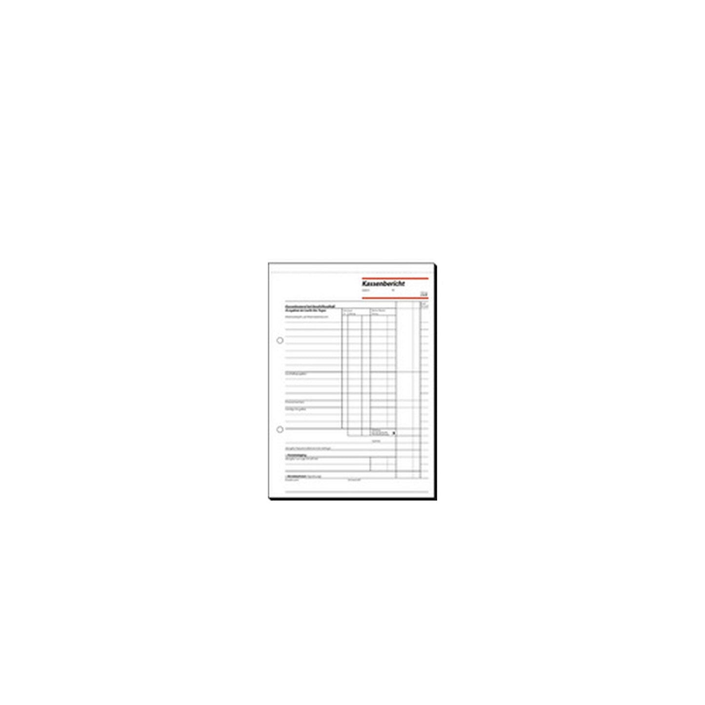 sigel Formularbuch "Kassenbericht", A5, 50 Blatt