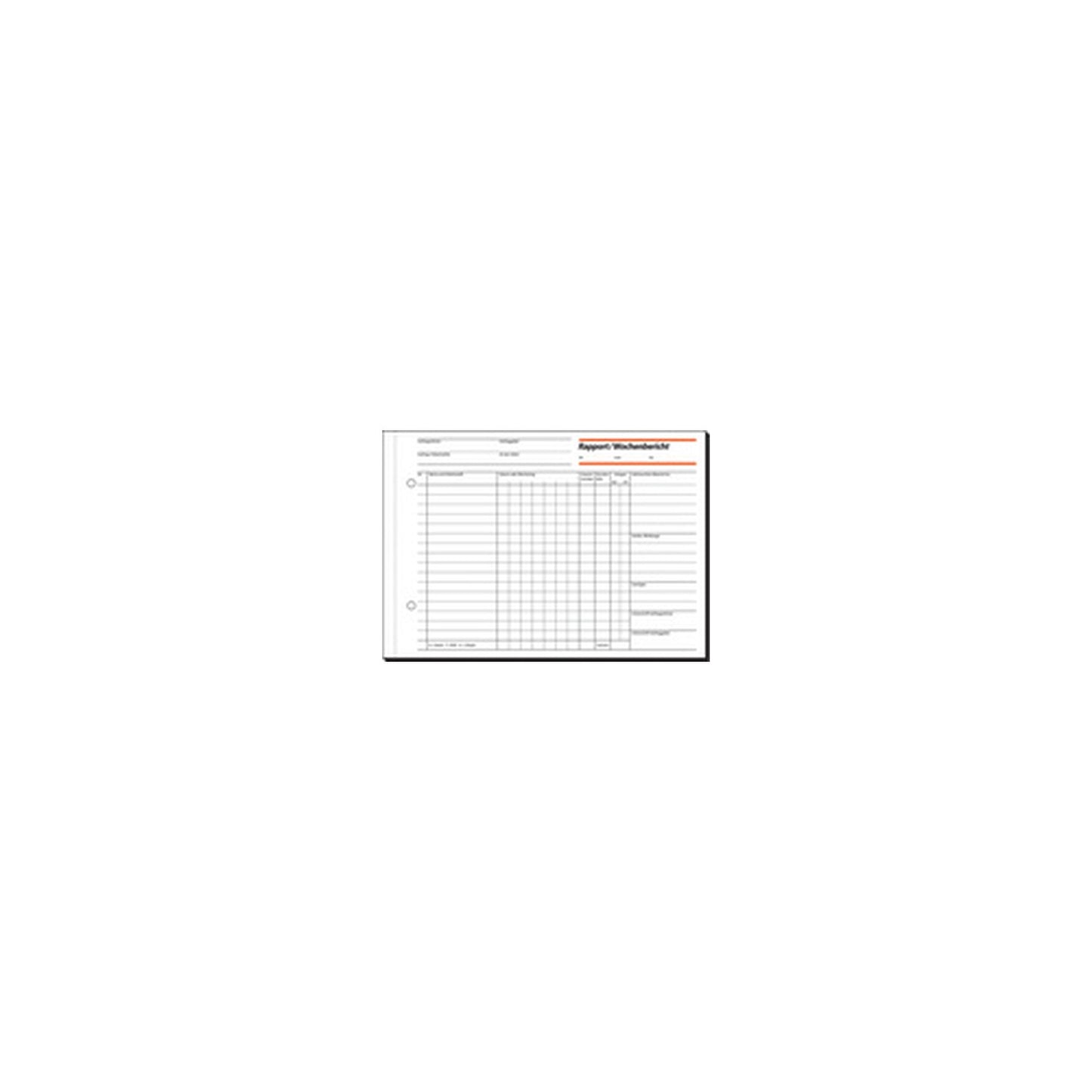 sigel Formularbuch "Rapport/Wochenbericht", A5 quer