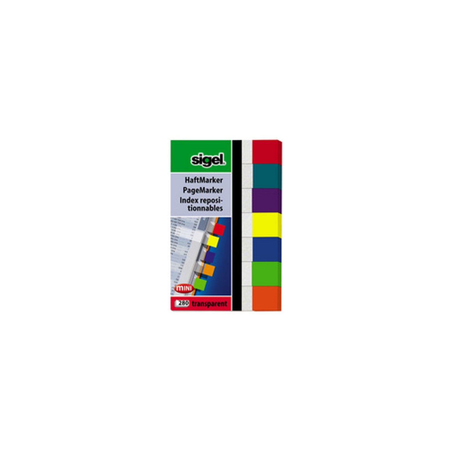 sigel Marque-page repositionnable Transparent mini, 50x12 mm