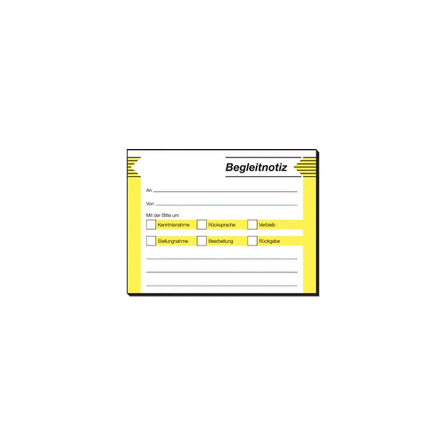 sigel Haftformular "Begleitnotiz", 100 x 75 mm, 50 Blatt